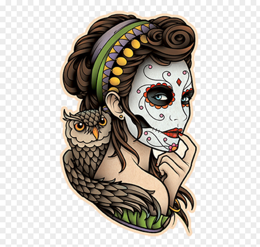 Flash La Calavera Catrina Tattoo Day Of The Dead PNG