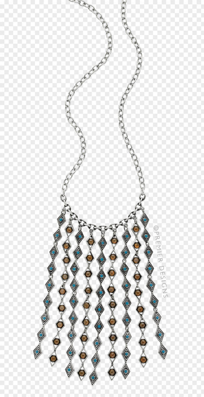 Necklace Body Jewellery Turquoise Chain PNG