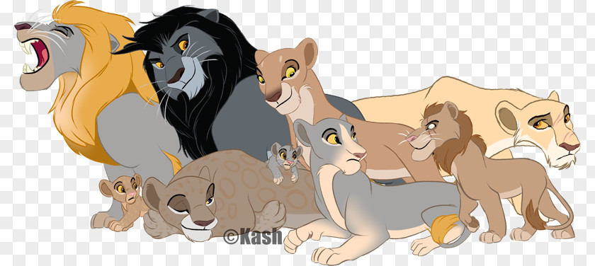 Pride Of Lions Cat Lion Fan Art Character PNG