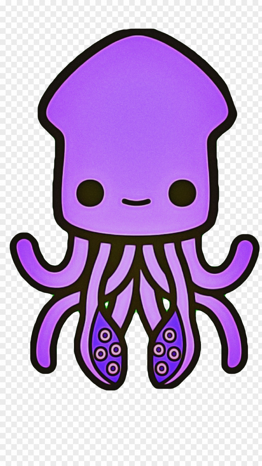 Sticker Magenta Purple Violet Octopus Pink Clip Art PNG
