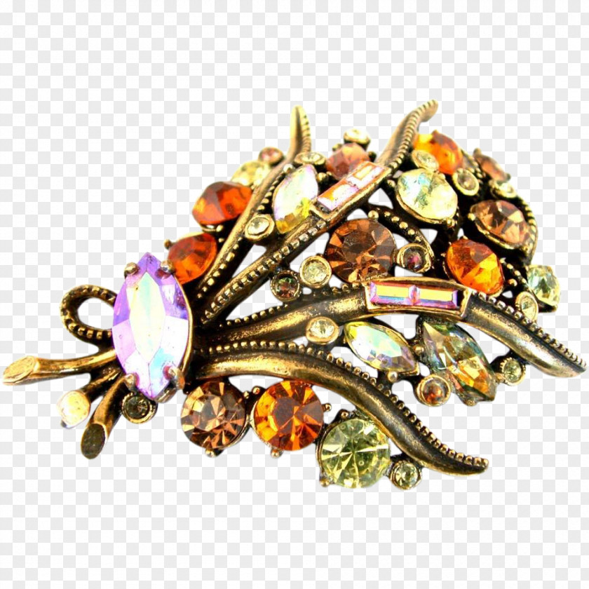 Gemstone Brooch Body Jewellery PNG