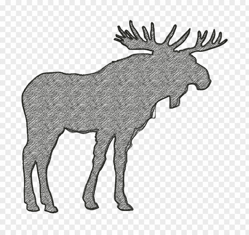 Moose Icon Animals Shape PNG
