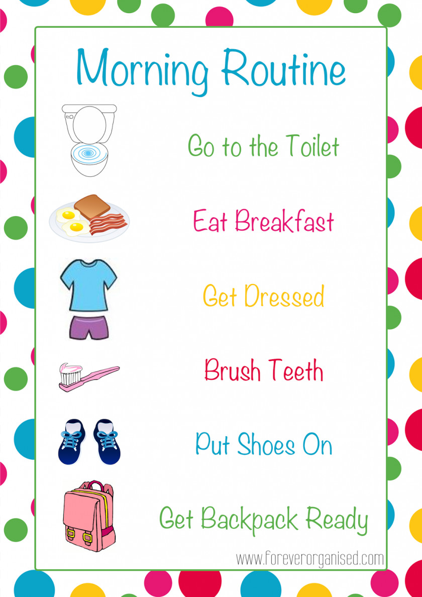 Morning Routine Child Clip Art PNG
