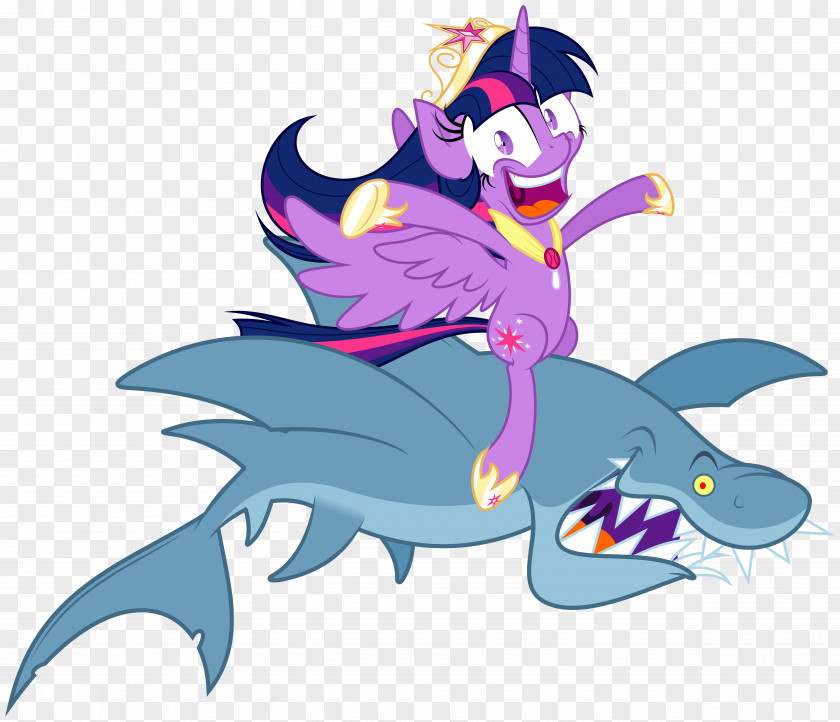Shark Pony Twilight Sparkle Jumping The Winged Unicorn PNG
