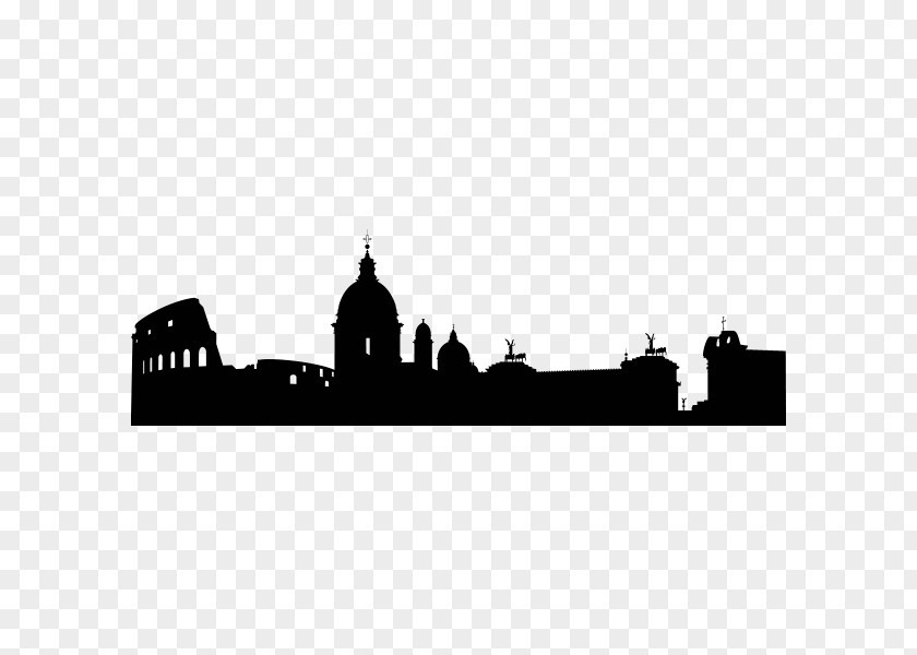 Silhouette Rome St. Peter's Basilica Skyline PNG