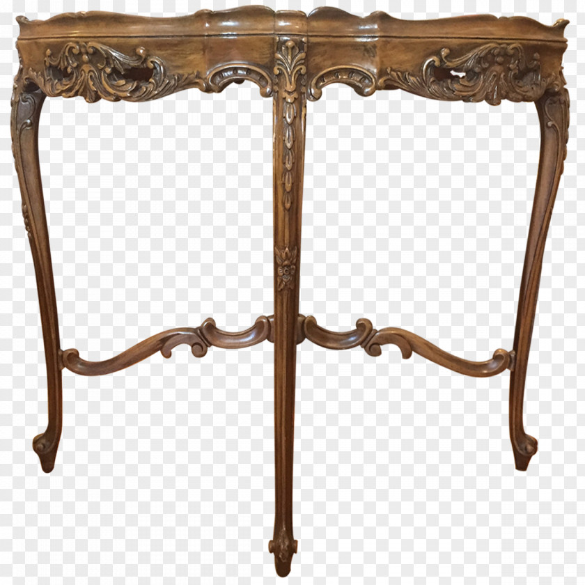 Walnut Table Garden Furniture Antique PNG