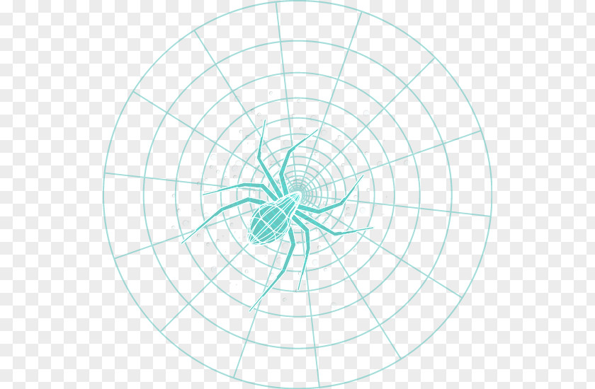 Abstract Geometric Spider Web Circle PNG