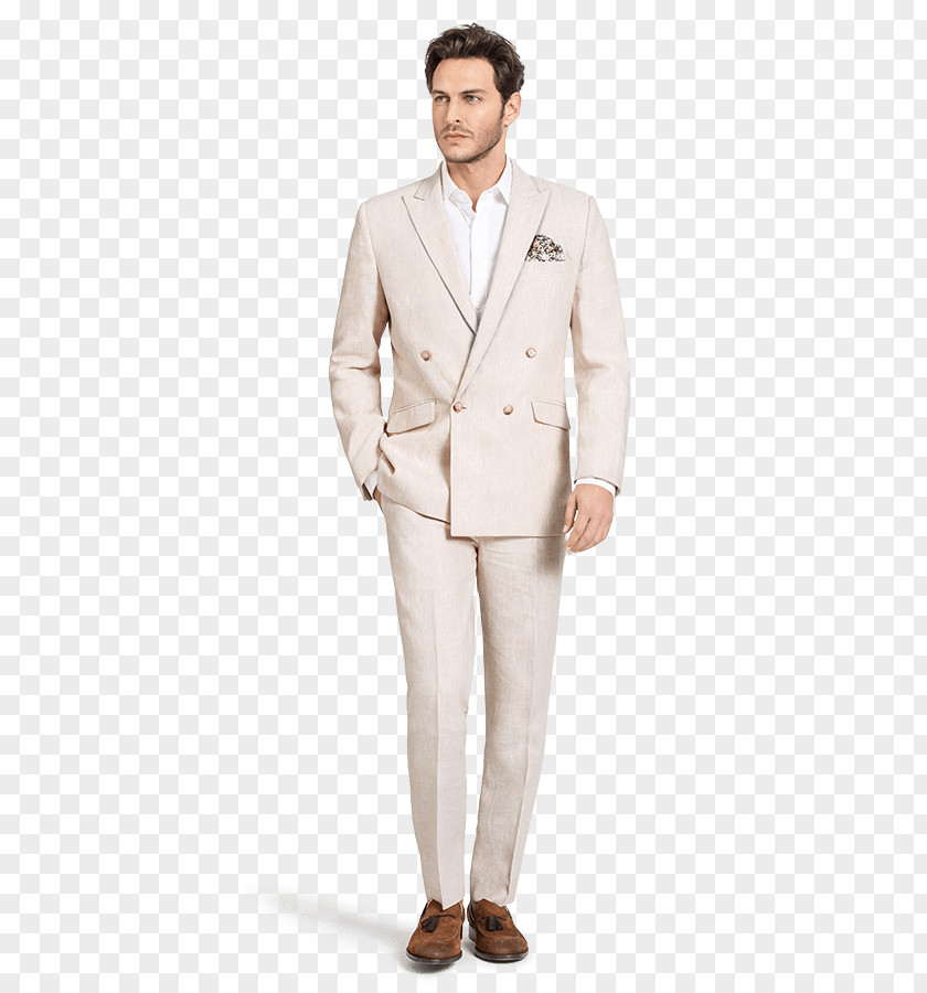Double-breasted Blazer Beige Suit Tuxedo PNG