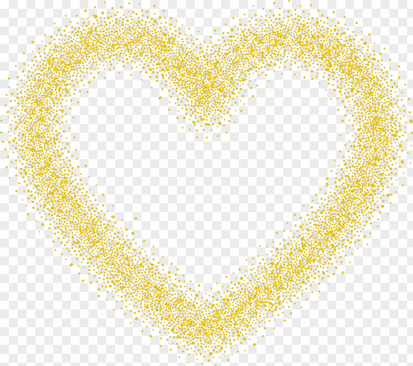 Heart-shaped Material Picture Yellow Heart Pattern PNG