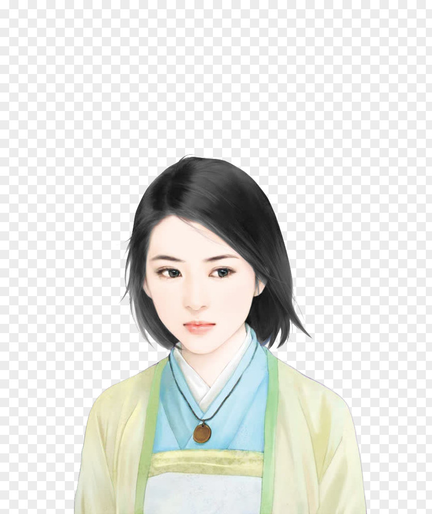 Modern Woman With Short Hair Hyundai Motor Company Illustration PNG