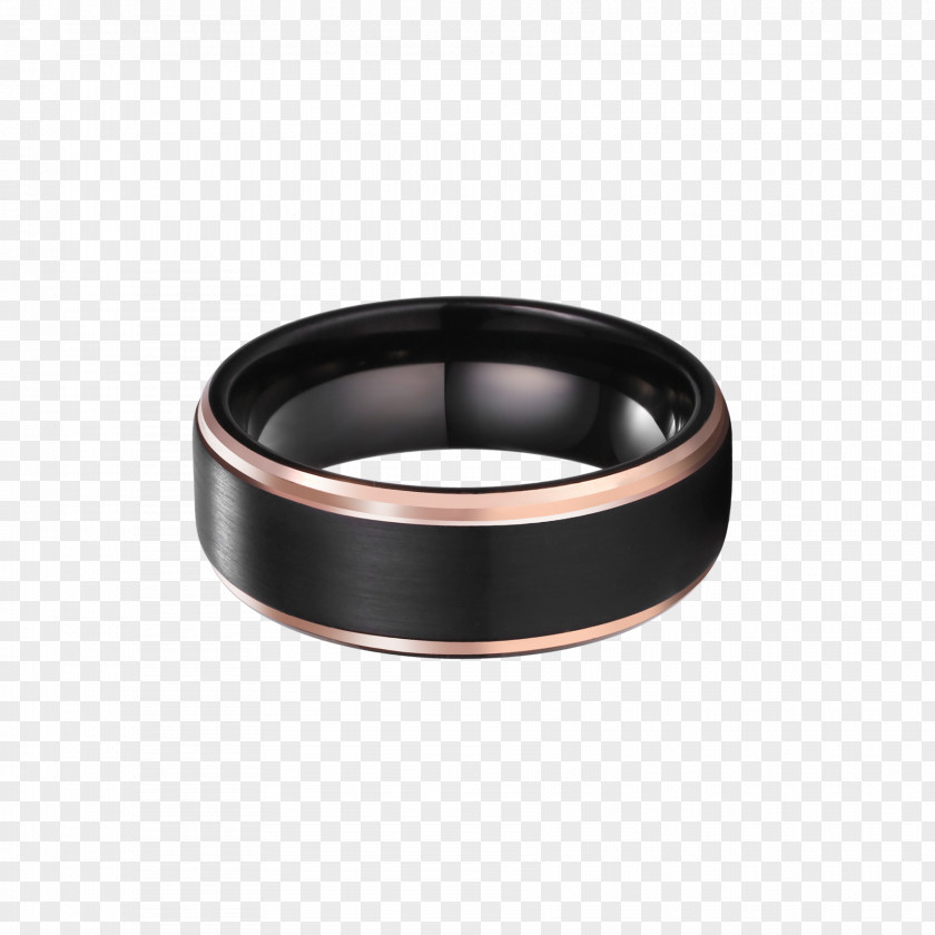 Ring Wedding Silver Tungsten Carbide PNG