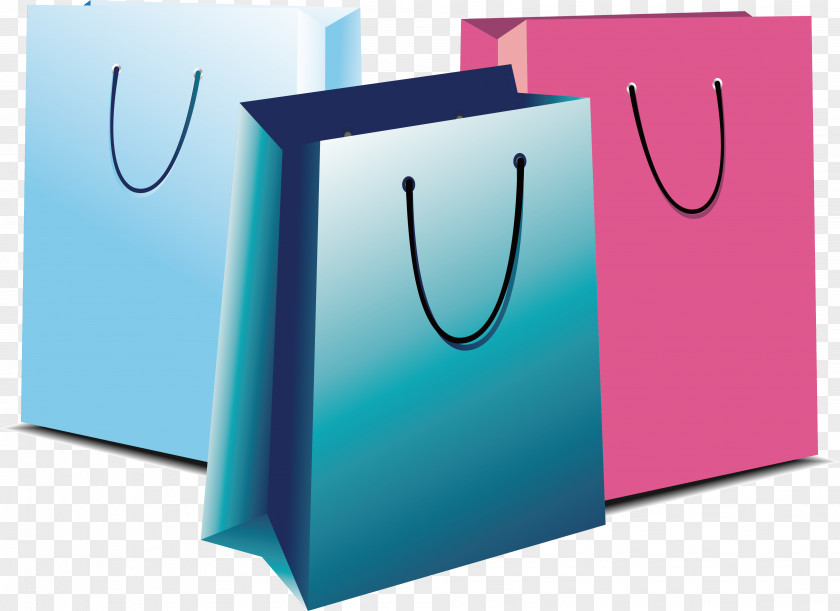 Three Shopping Bags Paper Bag PNG