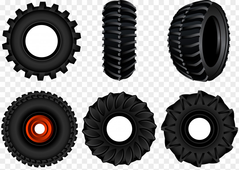 Vector Snow Tires Tire Euclidean Tractor Vecteur PNG