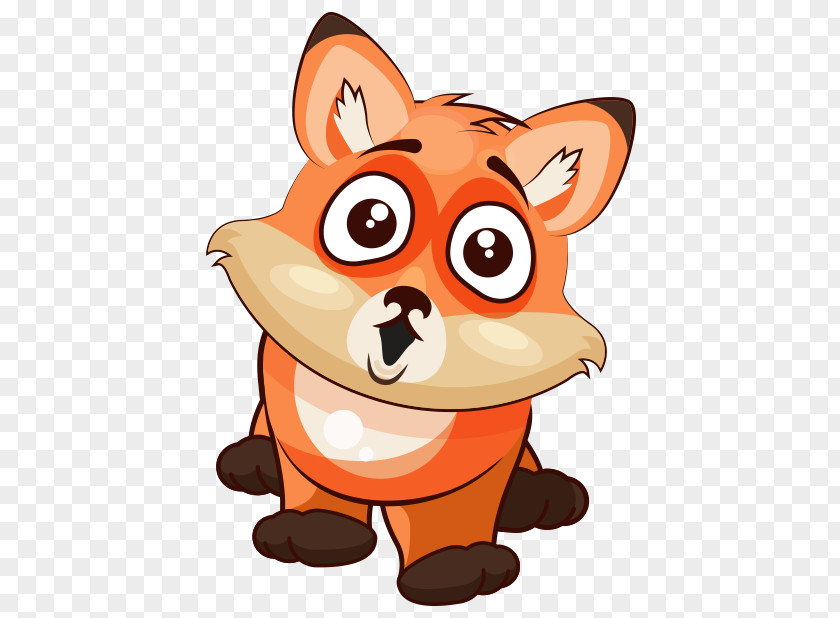 Animation Red Fox Sticker Clip Art PNG
