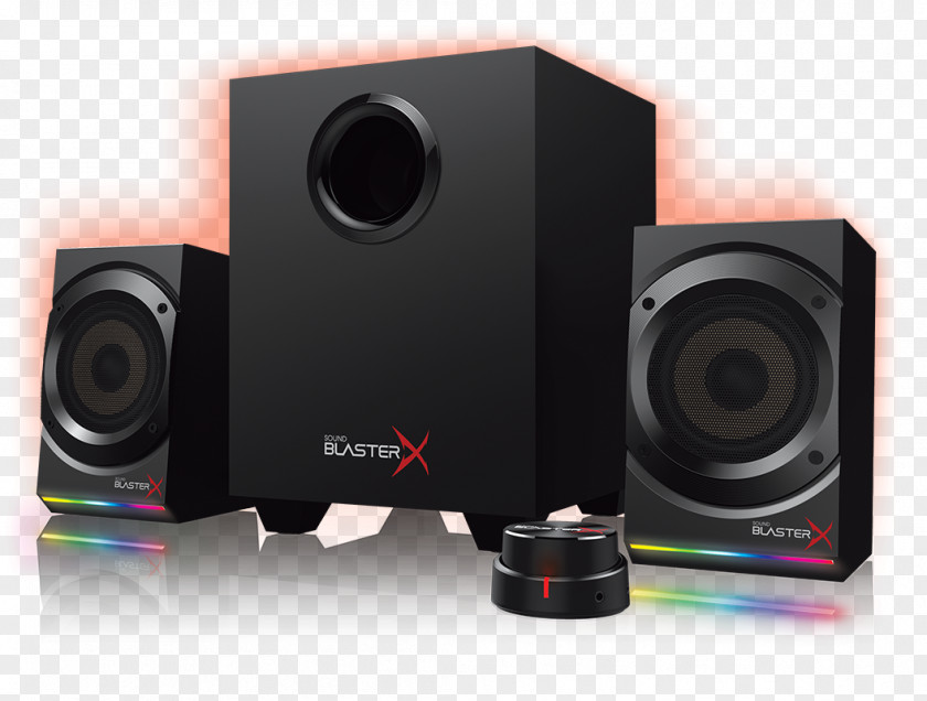 Creative Sound BlasterX Kratos S5 Blaster X-Fi Computer Speakers Loudspeaker PNG