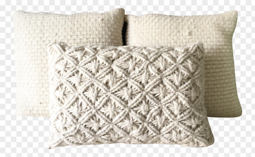 Pillow Throw Pillows Cushion Macramé Linen PNG