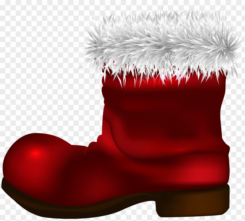 Santa Claus Boot Shoe Footwear Clip Art PNG