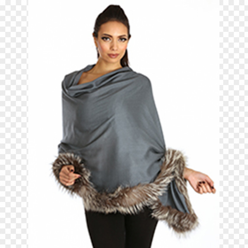 Fox Silver Shawl Pashmina Scarf Red PNG