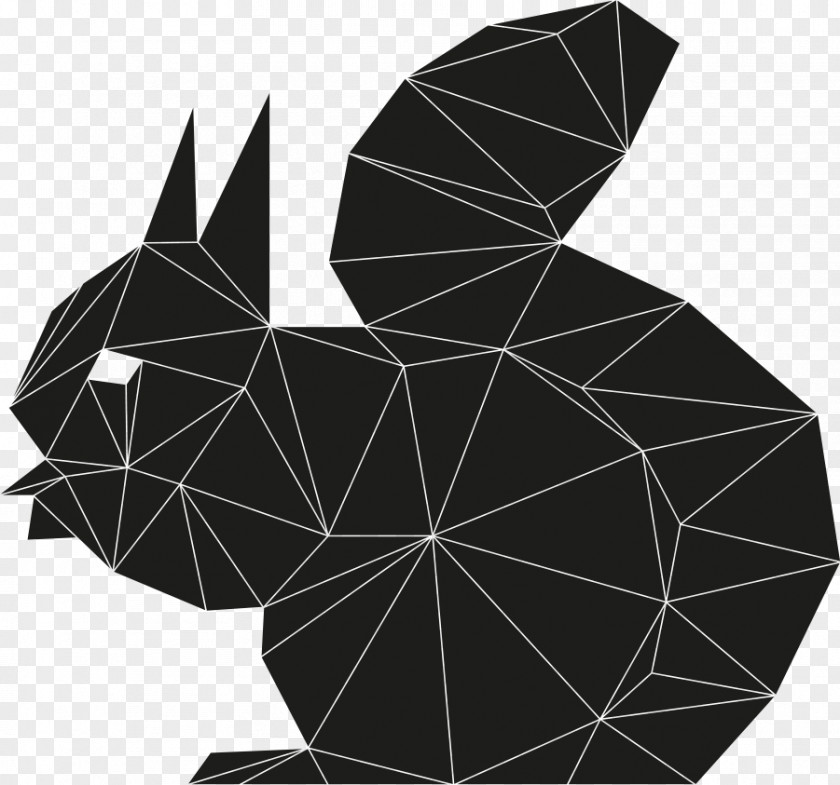 Triangle Abstract Squirrel Clip Art PNG