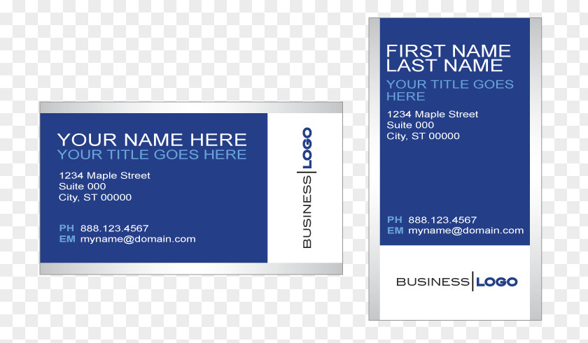 Blue Business Card Template Cards Design Visiting Corporation PNG