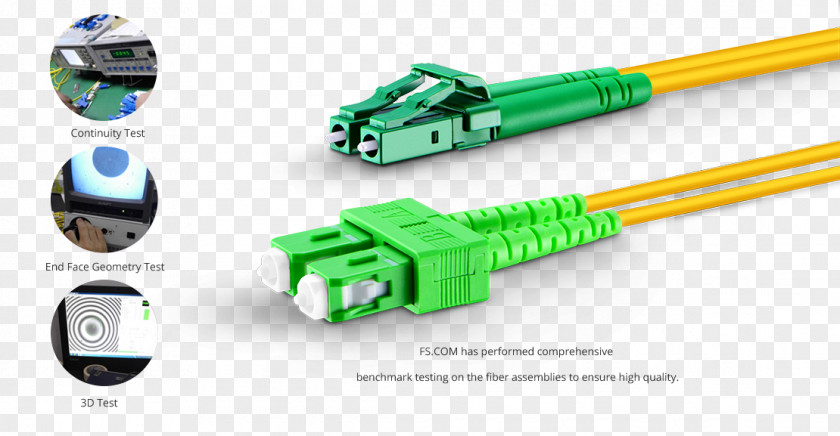 Fibre Optic Electrical Cable Single-mode Optical Fiber Connector PNG