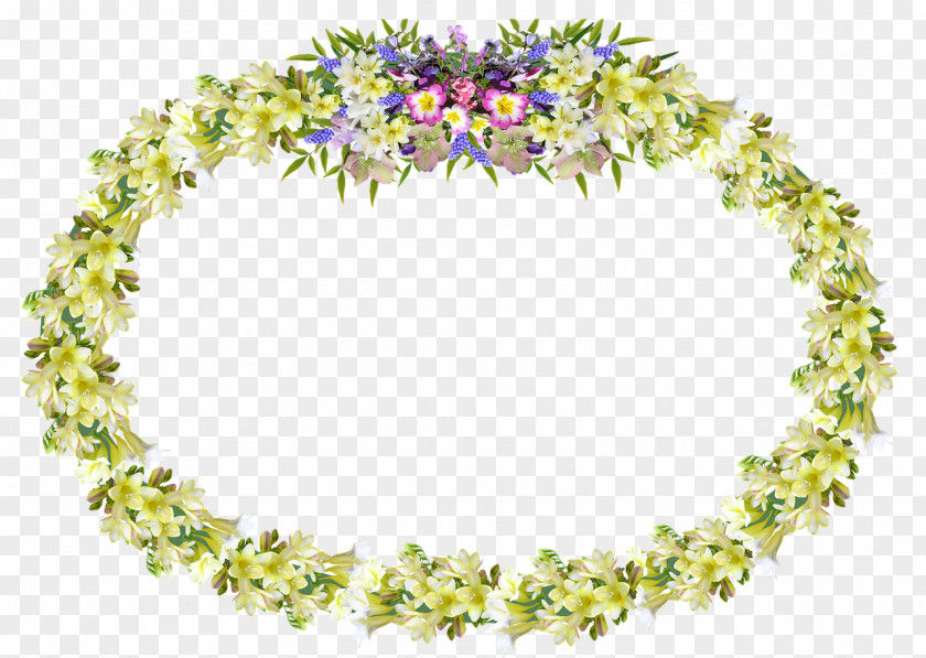 Floral Frame Flower Wreath Image Resolution PNG