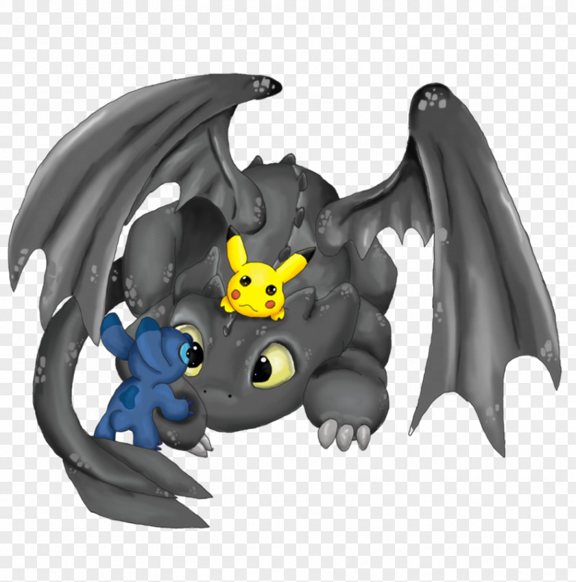 Toothless Stitch Pikachu How To Train Your Dragon Drawing PNG