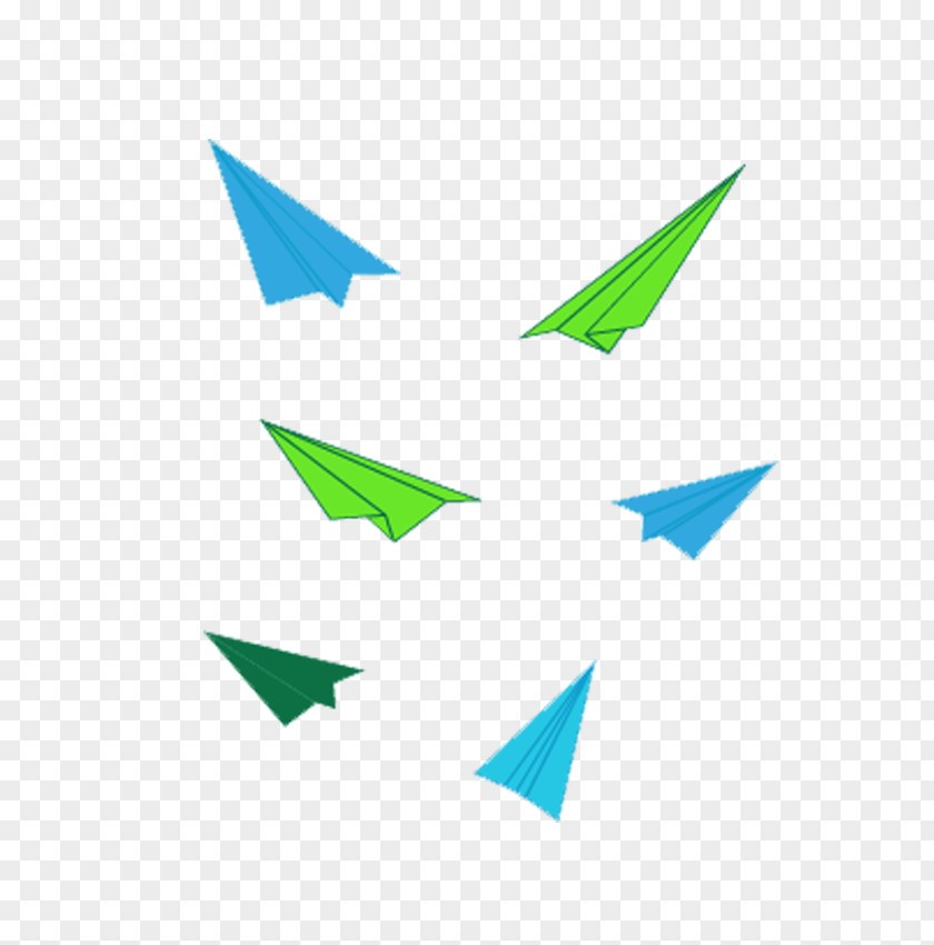 Color Paper Airplane Plane PNG