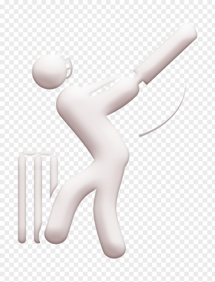 Sports Icon Cricket Player With Bat Humans 2 PNG