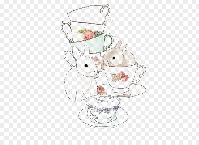 Teacup Bunny Coffee Rabbit PNG