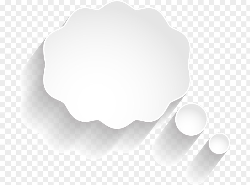 White Clouds Dialog Box Cloud PNG