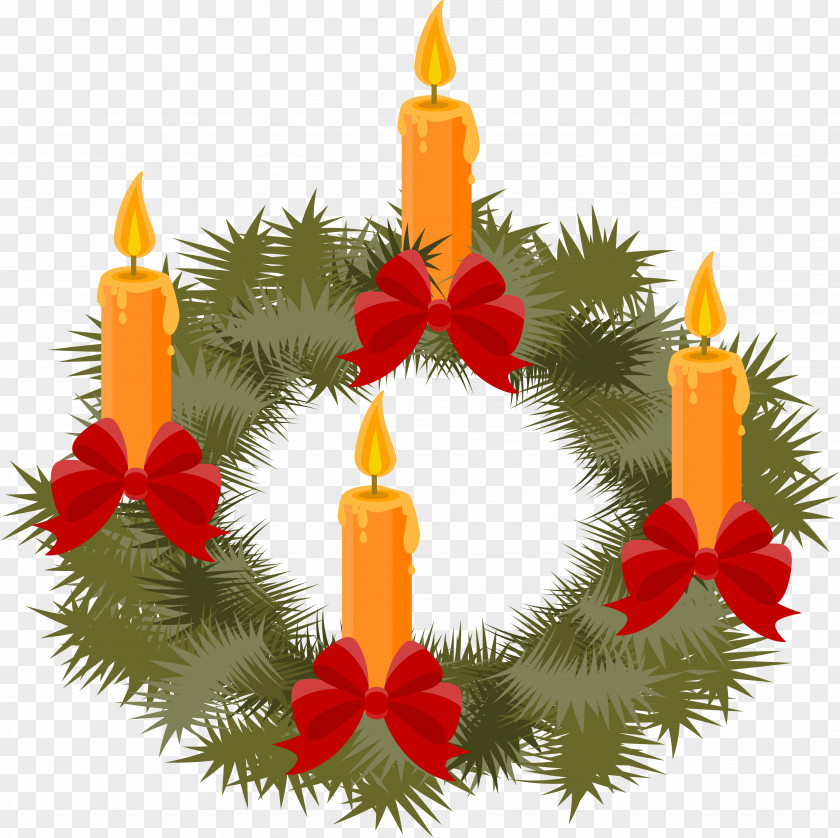 Candle For Blessing Christmas Ornament Spruce PNG