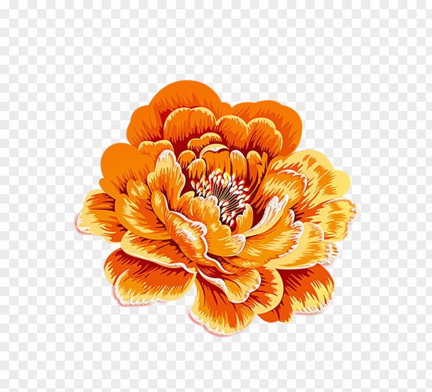 Chinese Peony Moutan Clip Art PNG