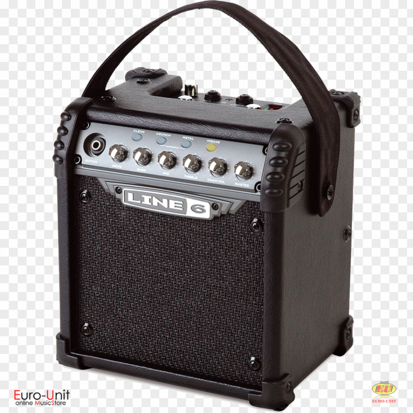 Electric Guitar Amplifier Line 6 Micro Spider V Amp PNG