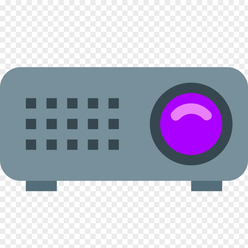 On Off Multimedia Projectors Flat Design PNG