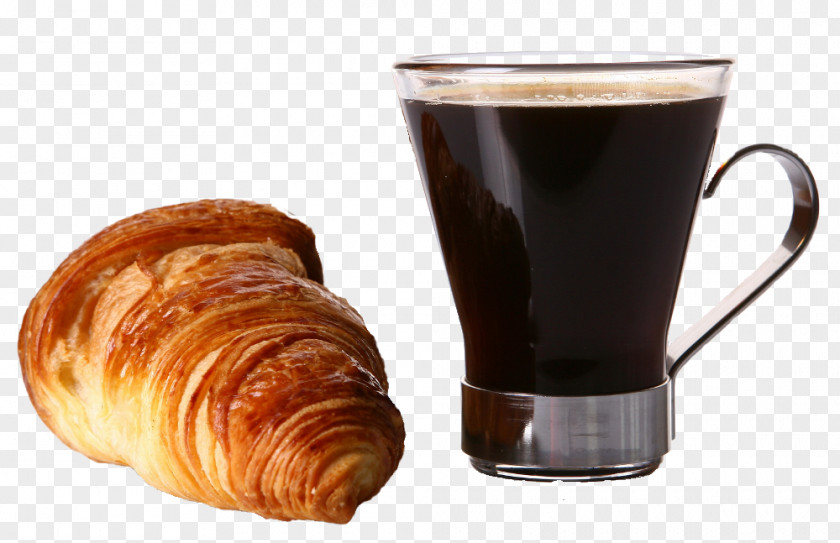 Сroissant Coffee Espresso Latte Croissant Cafe PNG
