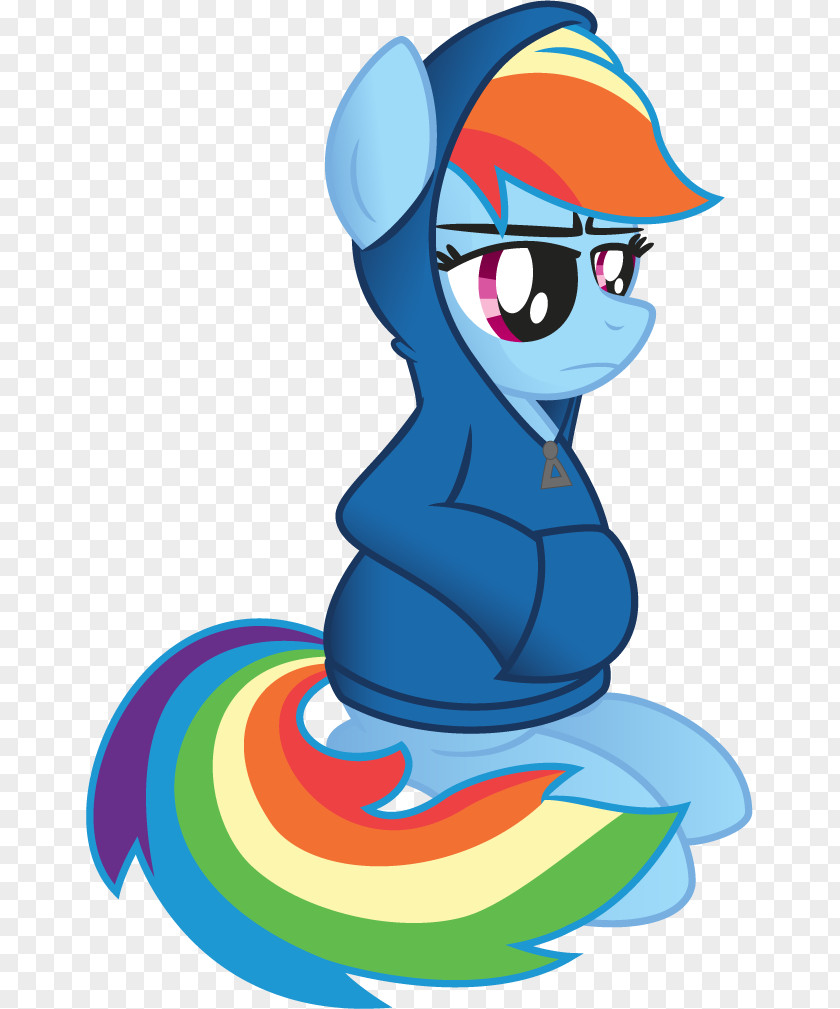 T-shirt Rainbow Dash Hoodie Blue PNG