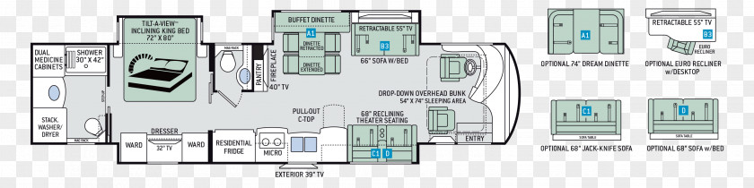 Stairs Plan Thor Motor Coach Floor Car Campervans Motorhome PNG