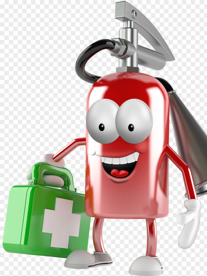 Cartoon Fire Extinguisher Firefighting PNG