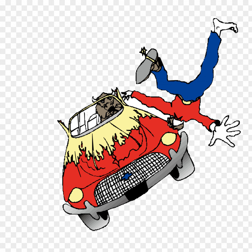 Car Accident Scene Cartoon Traffic Collision PNG