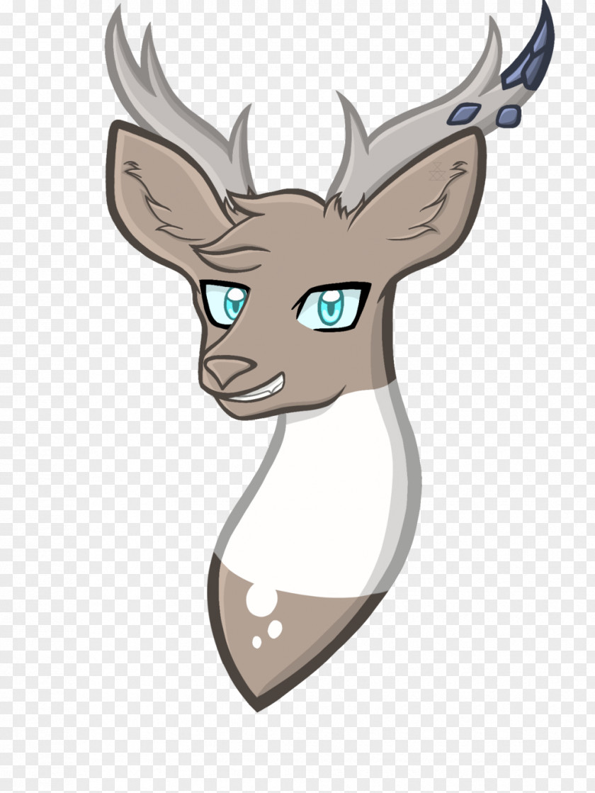 Cute Deer Reindeer Horse Antler Clip Art PNG