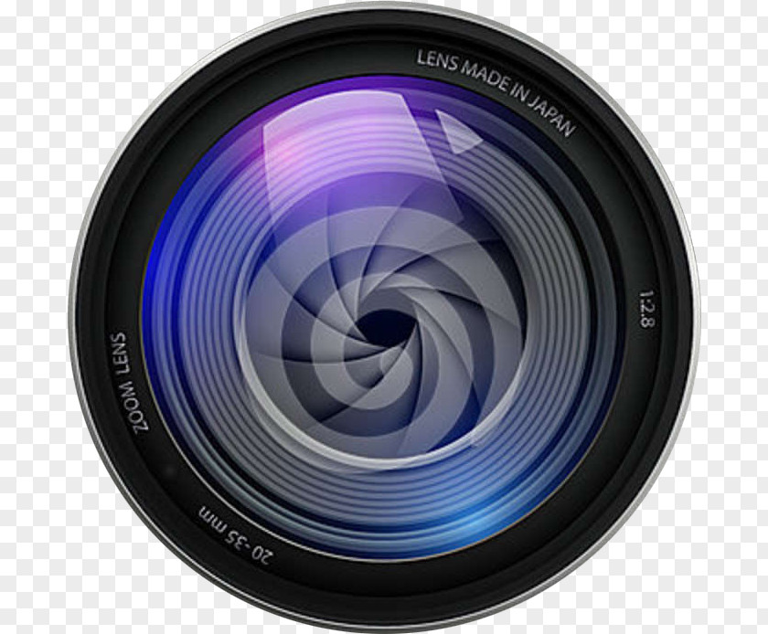Digital Camera Electric Blue Lens Flare PNG