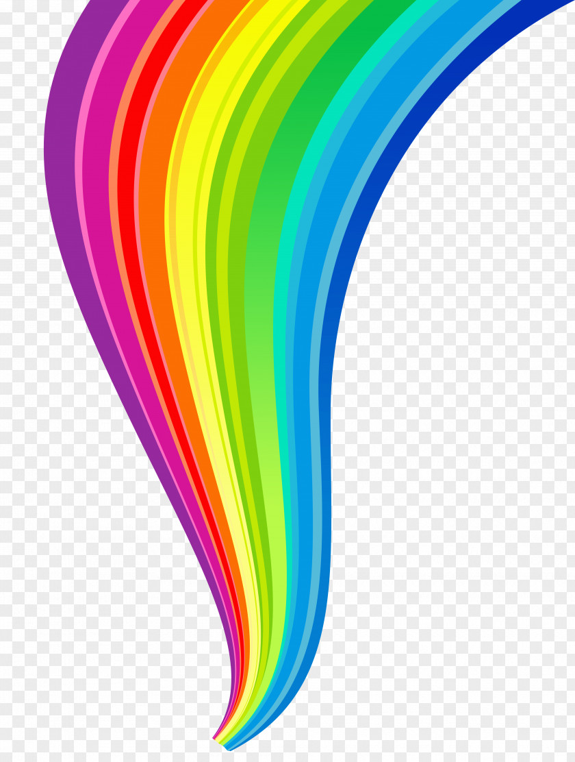 Rainbow Line Transparent Clipart Clip Art PNG