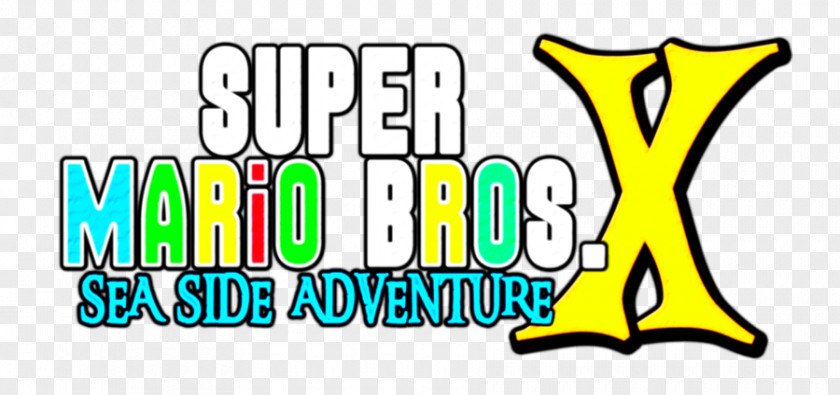 Sea Side New Super Mario Bros Bros. Logo Brand PNG