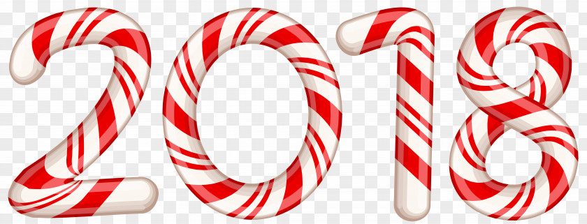 2018 Candy Cane Clip Art PNG