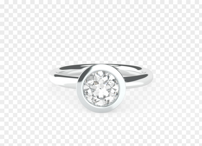Round Bezel Engagement Ring Hope Diamonds Jewellery PNG