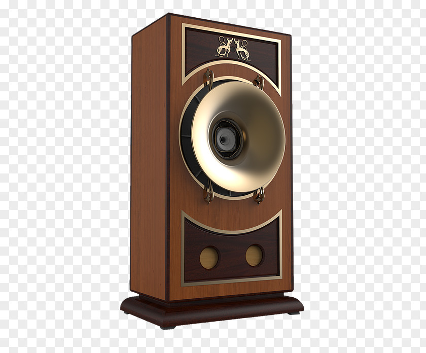 Acoustic Horn Computer Speakers Loudspeaker Enclosure High Fidelity Sound PNG
