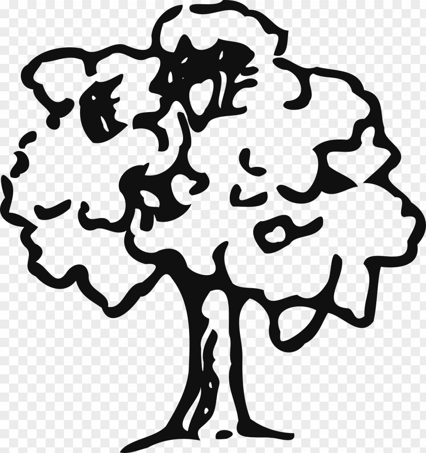 Heart Tree Oak Drawing Clip Art PNG