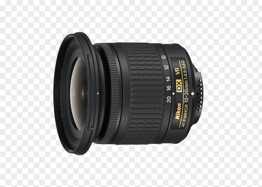 Camera Lens Nikon AF-P DX Nikkor 10-20mm F/4.5-5.6G VR Format PNG