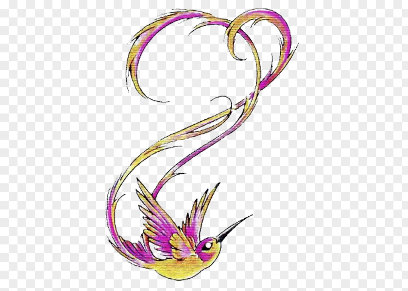 Tattoo Bird Feather Butterfly Art Pollinator PNG